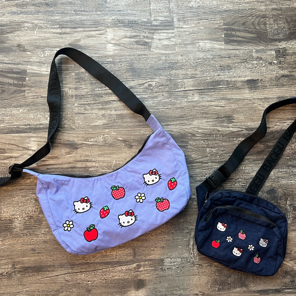 BAGGU x Hello Kitty Crescent Bag & Fanny Pack